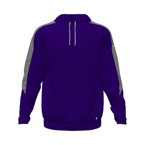 [CUS-DFW-HOOD-FLC-LSL-PUR-YXS-LOGO3] Hoodie (Youth XS, Purple, Logo 3)