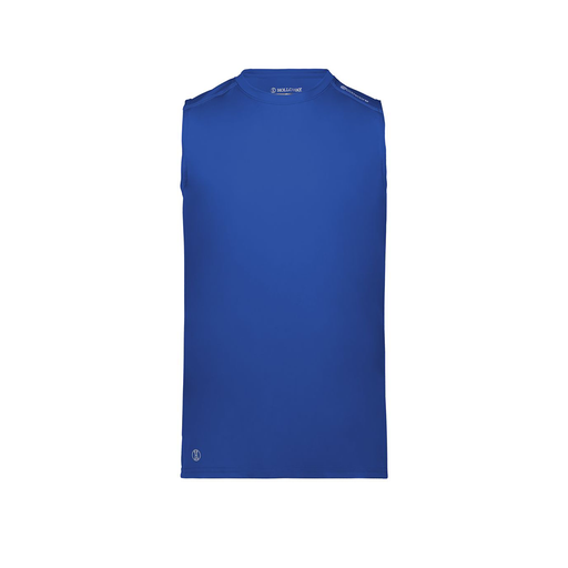 [222593.060.S-LOGO1] Men's CoolDry TankTop (Adult S, Royal, Logo 1)