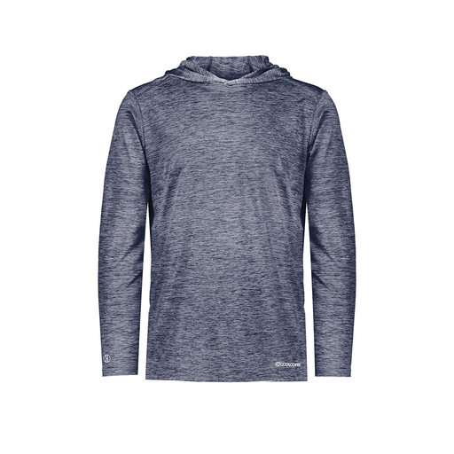 [FOLHCGNV-AS-LOGO2] Decker Men's Charge Hoodie (Adult S, Navy, Logo 2)