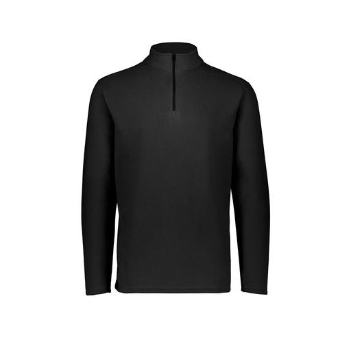 [6863.080.XS-LOGO2] Men's MicroFleece 1/4 Zip Pullover (Adult XS, Black, Logo 2)