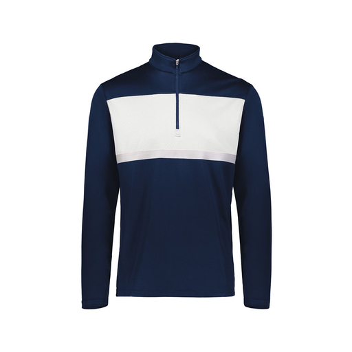 [222691.301.S-LOGO3] Youth Bold 1/4 Zip Pullover (Youth S, Navy, Logo 3)