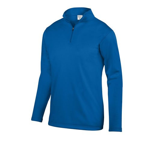 [FOLQFFRY-YS-LOGO3] Decker Youth FlexFleece 1/4 Zip (Youth S, Royal, Logo 3)